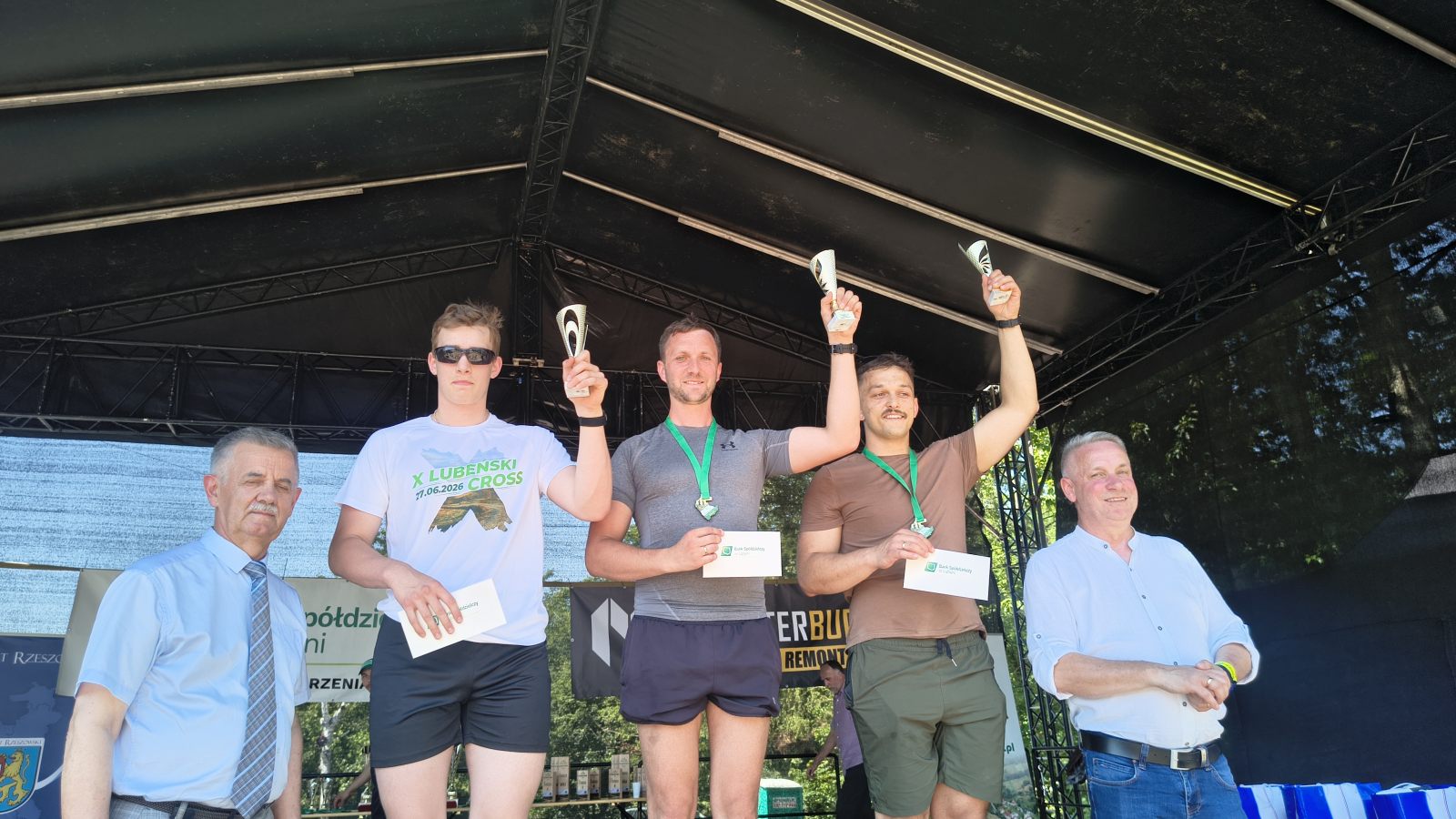 Podium mężczyzn — kategoria Rucking, Lubeński Cross 2026
