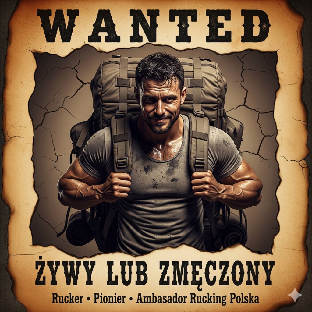 WANTED - Żywy lub zmęczony Rucker - Pionier Ambasador Rucking Polska